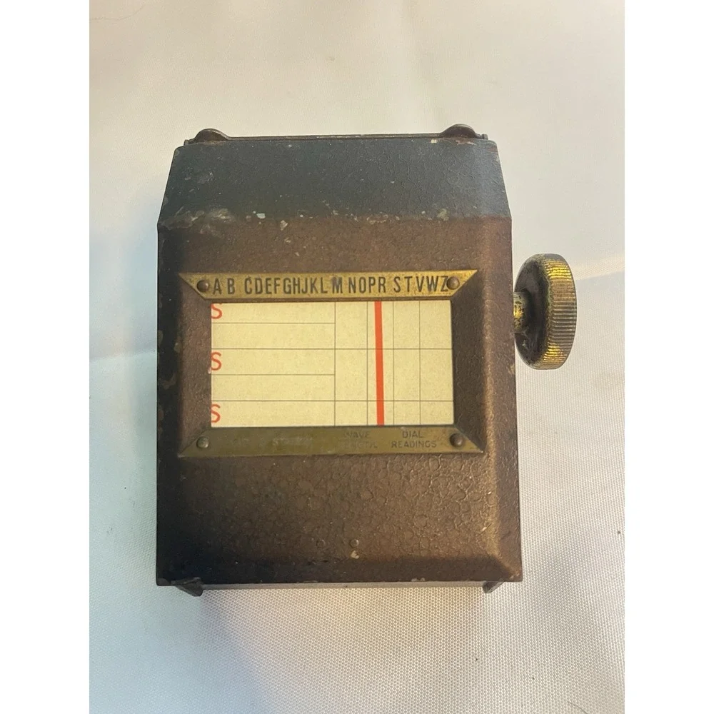 Antique Bates Use Index NJ Alphabet Office Index‎ Early 1900s Industrial BinA
